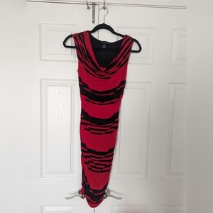 INC International Concepts Red Dress, Size Small, Color: Red and Black